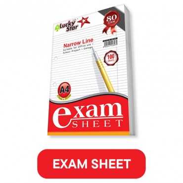 Exam Sheet A4 Size