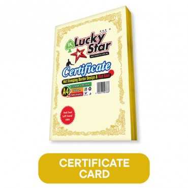 IK Lucky Star Certificate Card