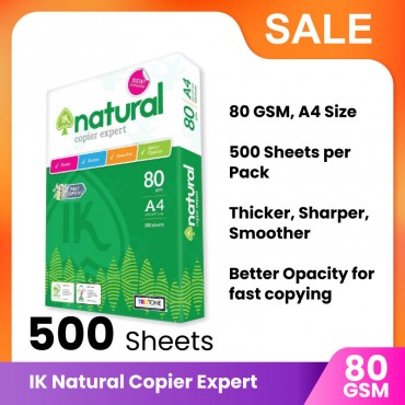 IK Natural Copier Expert A4 Paper - 80GSM 500 Sheets